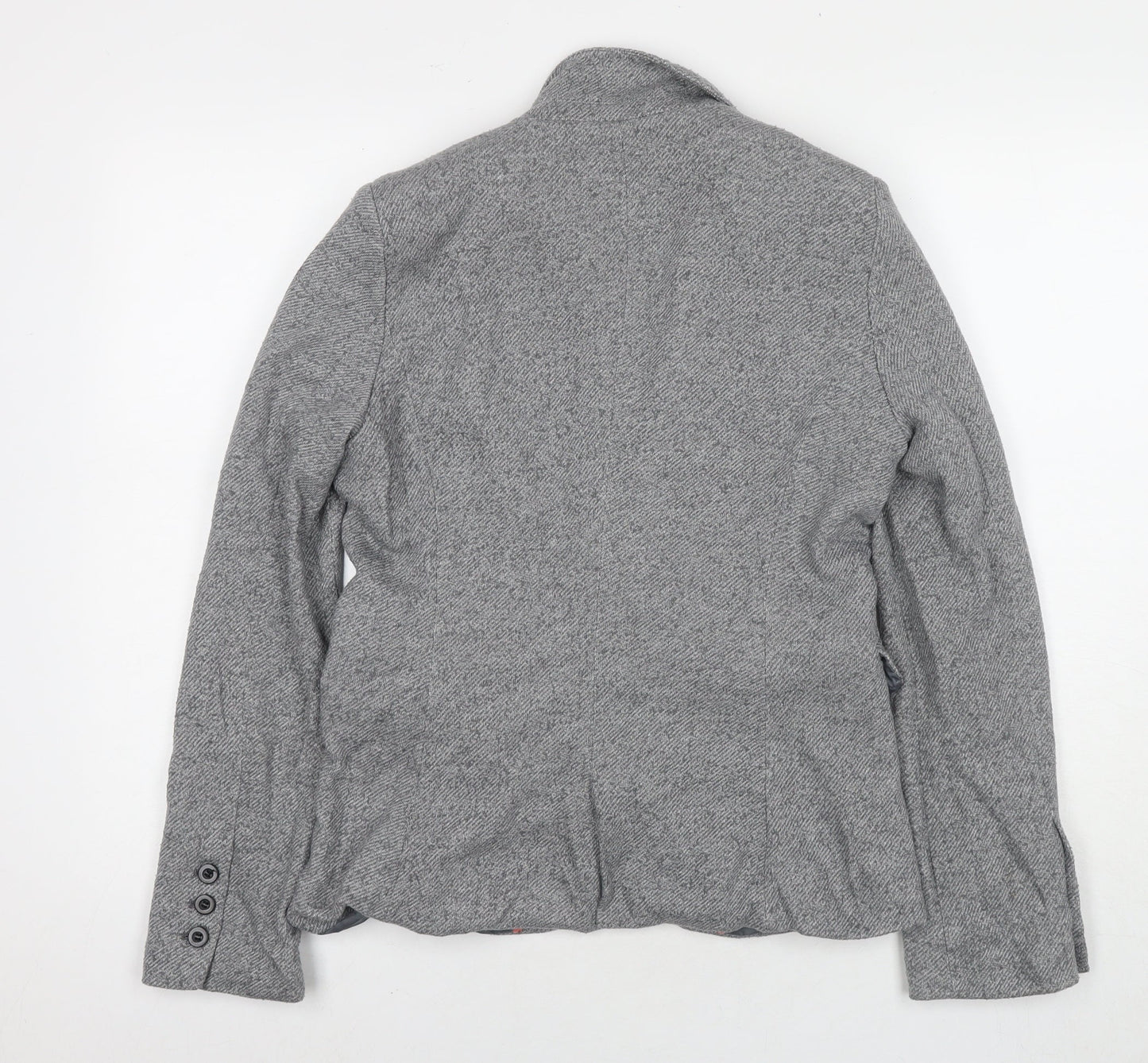 NEXT Womens Grey Jacket Blazer Size 12 Button