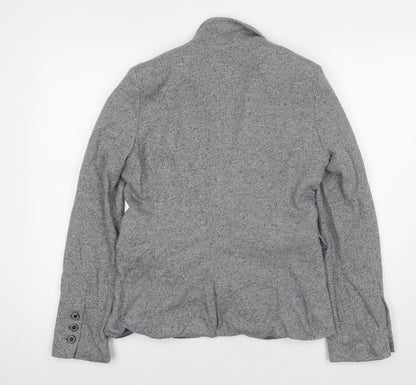 NEXT Womens Grey Jacket Blazer Size 12 Button