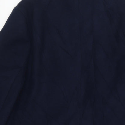 Womens UK Size 14 Marks and Spencer Blue Overcoat