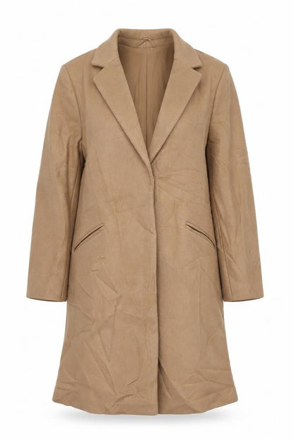 Womens UK Size 16 Marks and Spencer Beige Overcoat