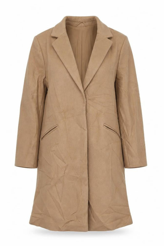 Womens UK Size 16 Marks and Spencer Beige Overcoat