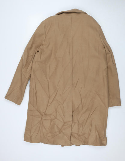 Womens UK Size 16 Marks and Spencer Beige Overcoat