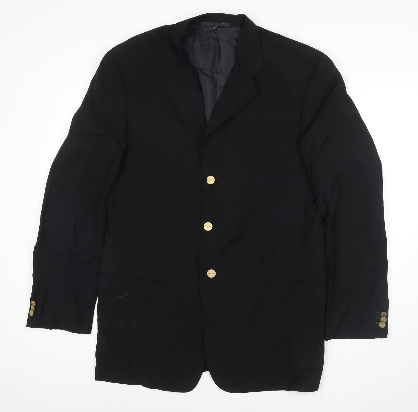 Mens UK Size 40 Giorgio Armani Black Jacket