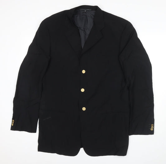 Mens UK Size 40 Giorgio Armani Black Jacket
