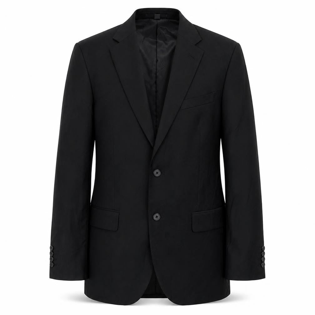 Marks & Spencer Mens Black Polyester Jacket Suit Jacket Size 42 Regular