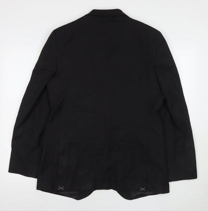 Mens UK Size 42 Marks and Spencer Regular Black Suit Jacket