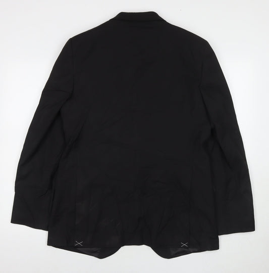 Mens UK Size 42 Marks and Spencer Regular Black Suit Jacket