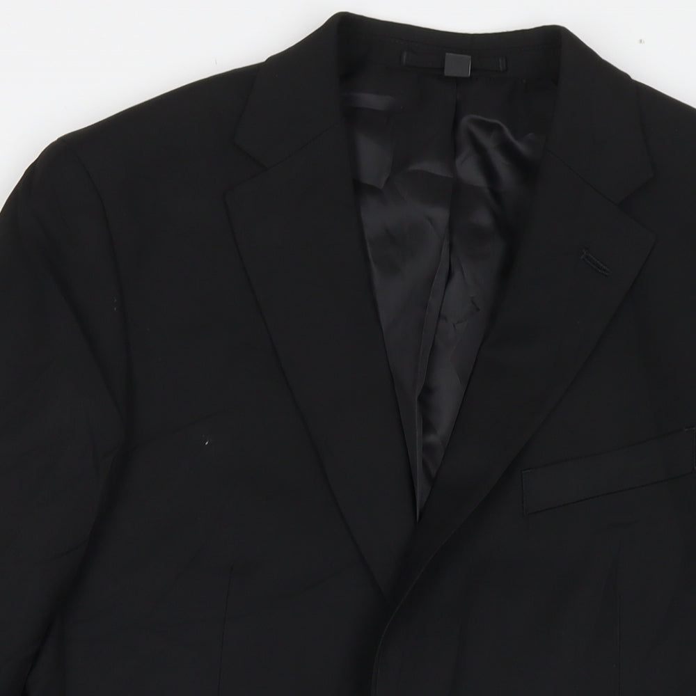 Mens UK Size 42 Marks and Spencer Regular Black Suit Jacket