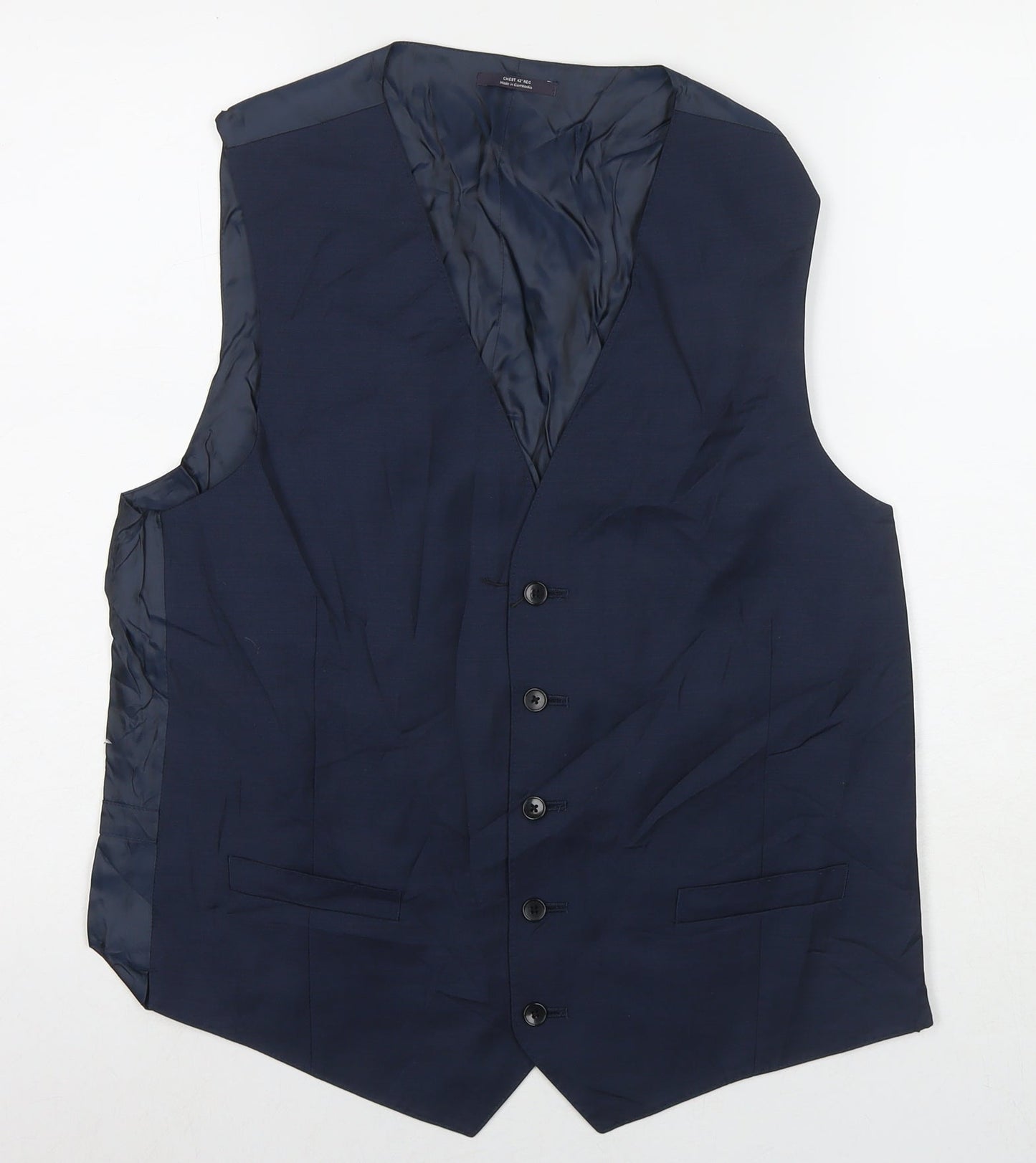 Mens UK Size 42 Marks and Spencer Regular Blue Suit Jacket