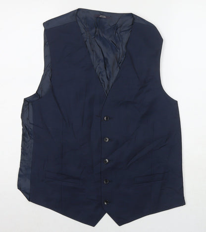 Mens UK Size 42 Marks and Spencer Regular Blue Suit Jacket