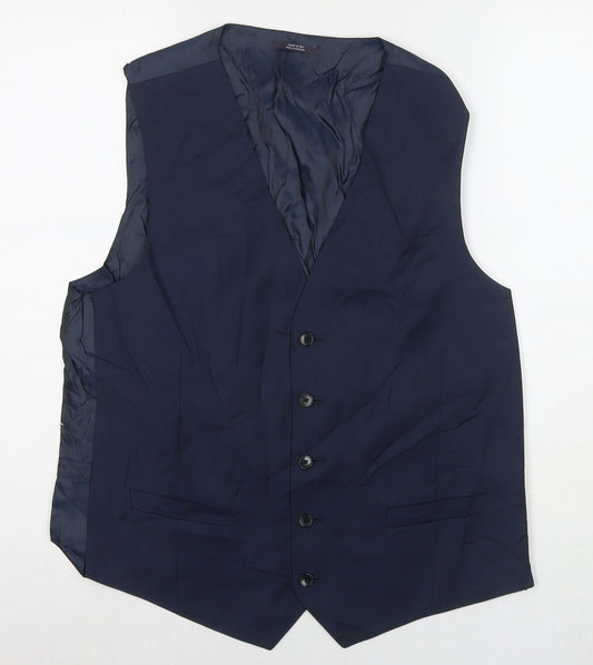 Mens UK Size 42 Marks and Spencer Regular Blue Suit Jacket