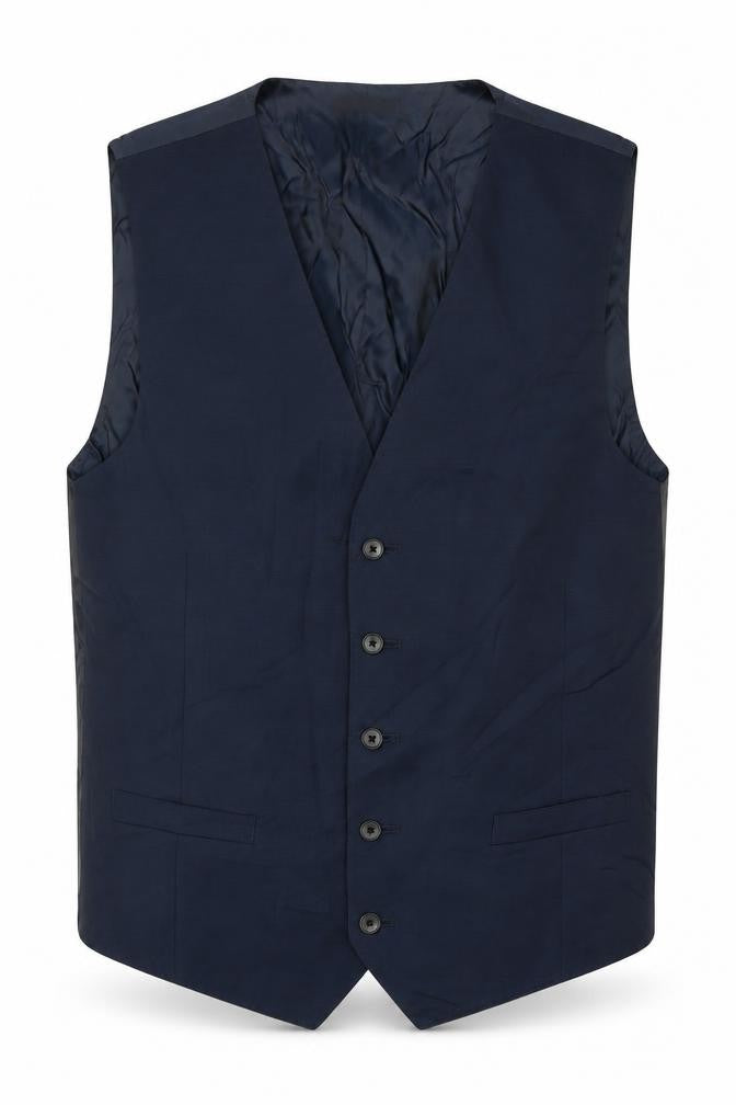 Marks & Spencer Mens Blue Polyacrylate Fibre Jacket Suit Waistcoat Size 42 Regular