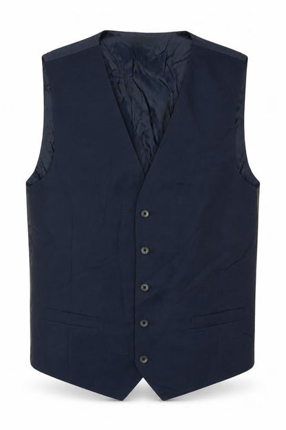 Marks & Spencer Mens Blue Polyacrylate Fibre Jacket Suit Waistcoat Size 42 Regular