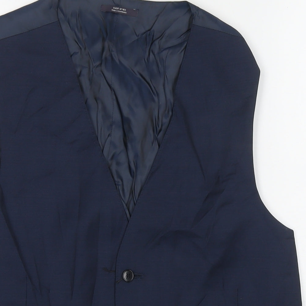 Mens UK Size 42 Marks and Spencer Regular Blue Suit Jacket