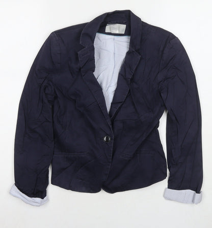 Womens UK Size 8 H&M Blue Jacket