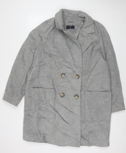 Womens UK Size 18 Marks and Spencer Grey Overcoat