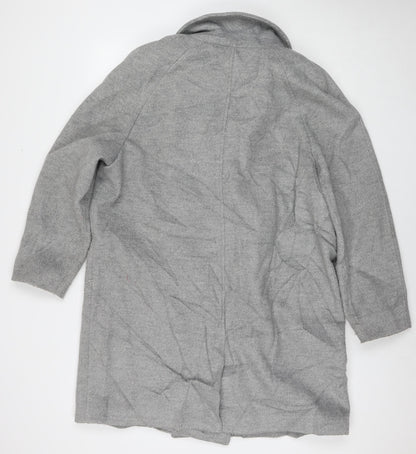 Womens UK Size 18 Marks and Spencer Grey Overcoat