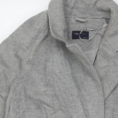 Womens UK Size 18 Marks and Spencer Grey Overcoat