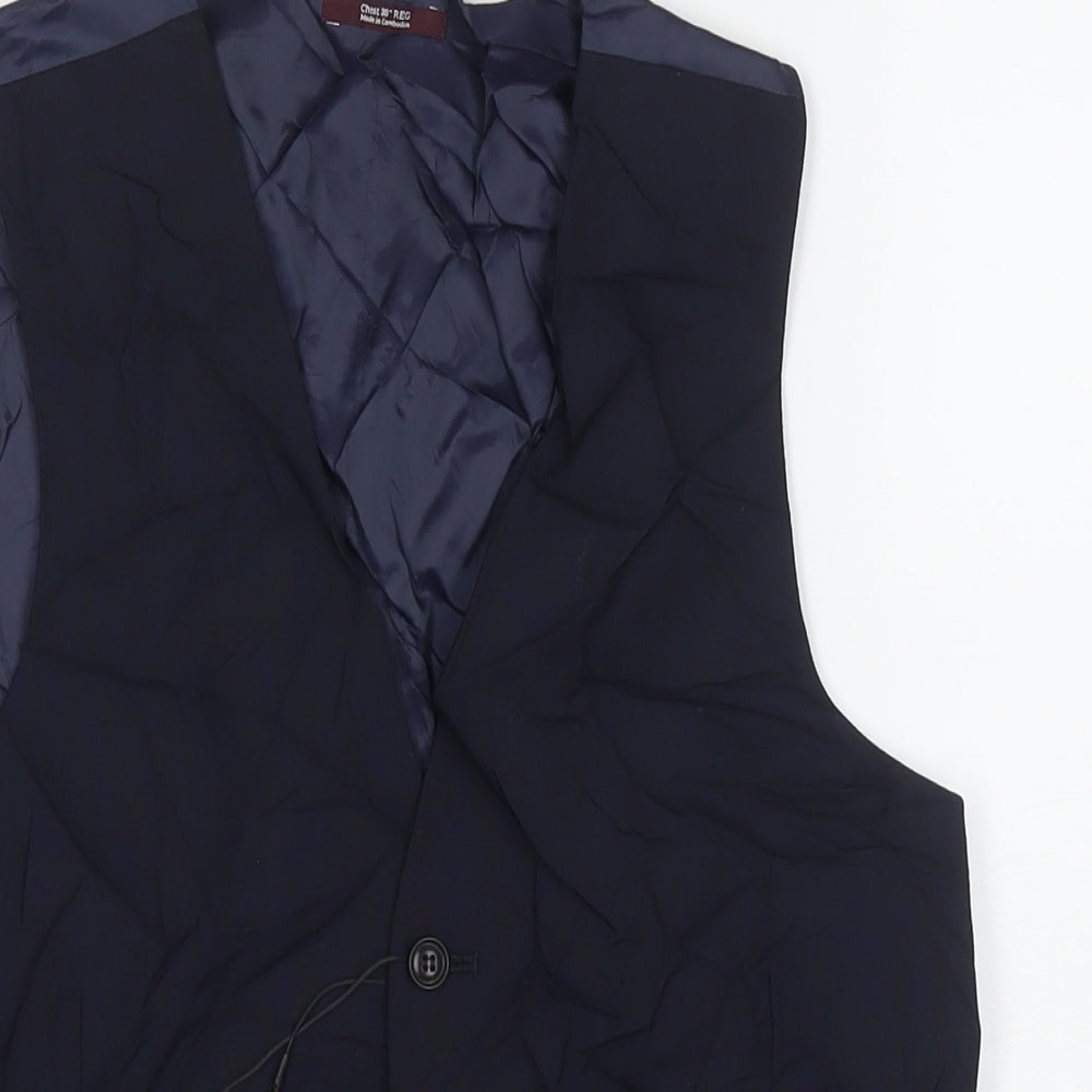 Mens UK Size 38 Marks and Spencer Regular Blue Suit Jacket