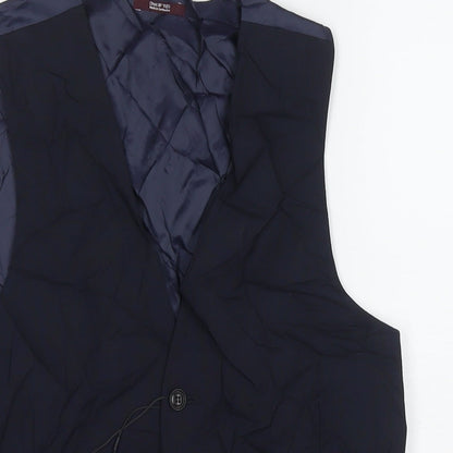 Mens UK Size 38 Marks and Spencer Regular Blue Suit Jacket
