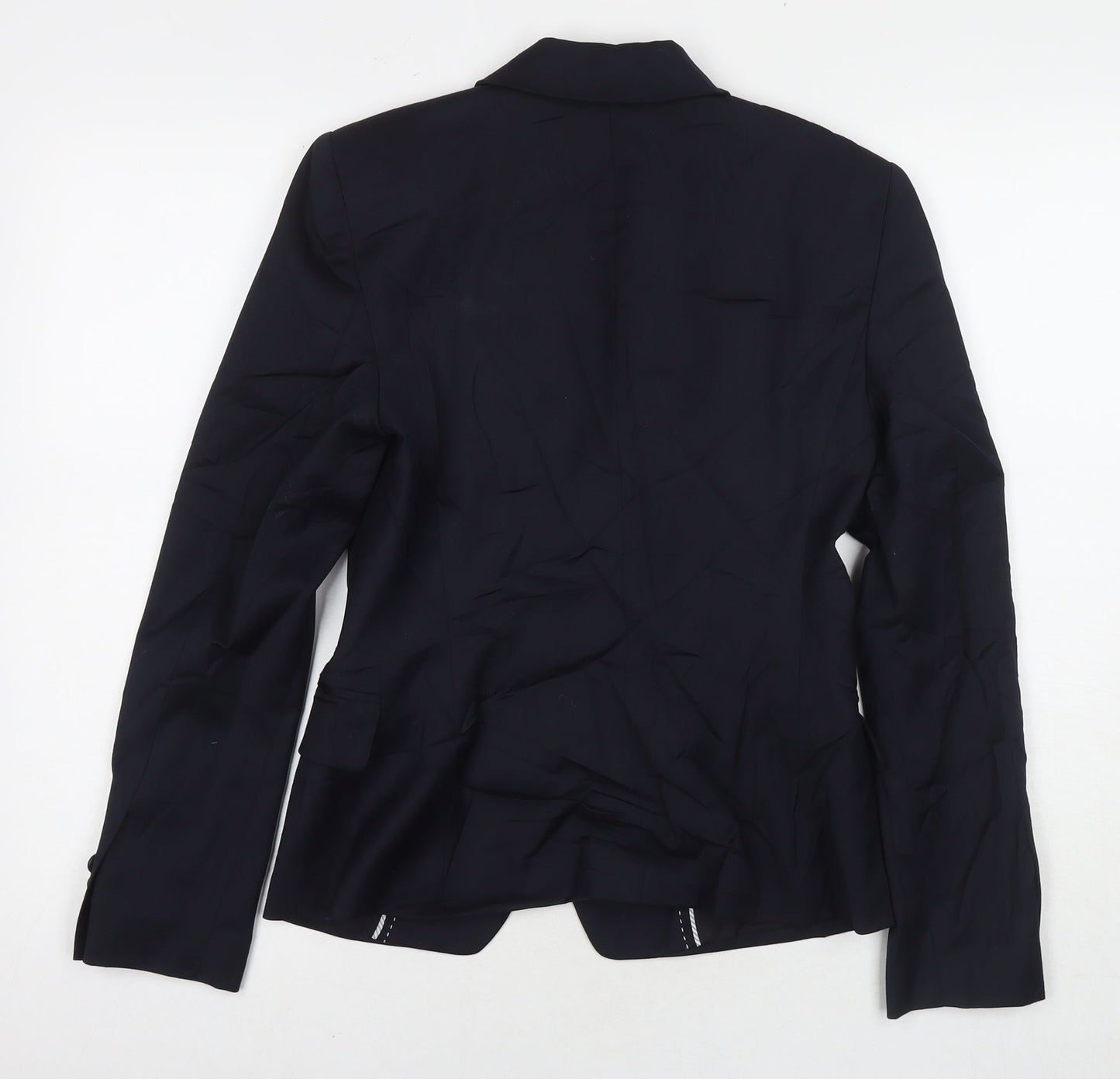 Autograph Womens Black Jacket Blazer Size 8 Button