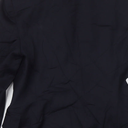 Autograph Womens Black Jacket Blazer Size 8 Button