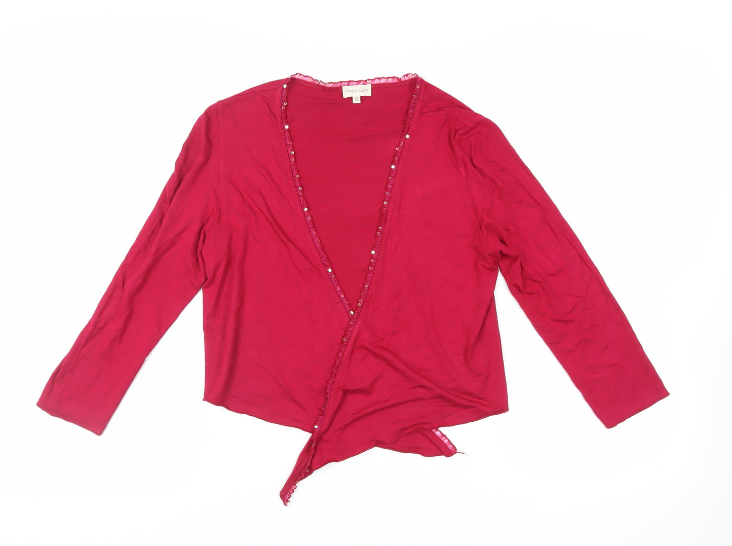 Womens UK Size 12 Phase Eight Pink Basic Blouse
