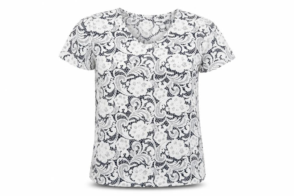 Womens UK Size 12 Just Elegance Blue Basic T-Shirt
