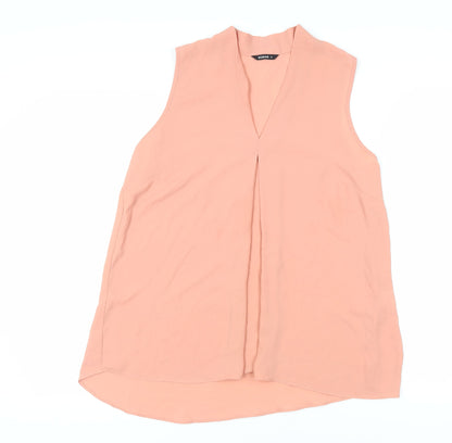 Womens UK Size 14 Roman Pink Basic Blouse