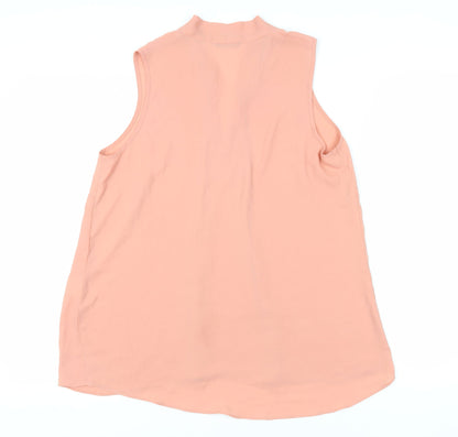 Womens UK Size 14 Roman Pink Basic Blouse