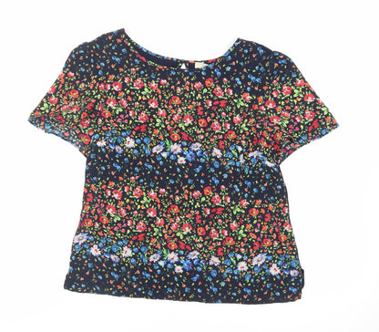 Womens UK Size M Oasis Blue Basic Blouse