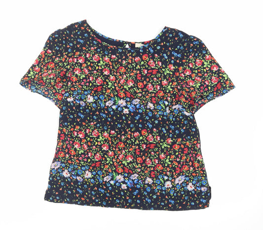 Womens UK Size M Oasis Blue Basic Blouse