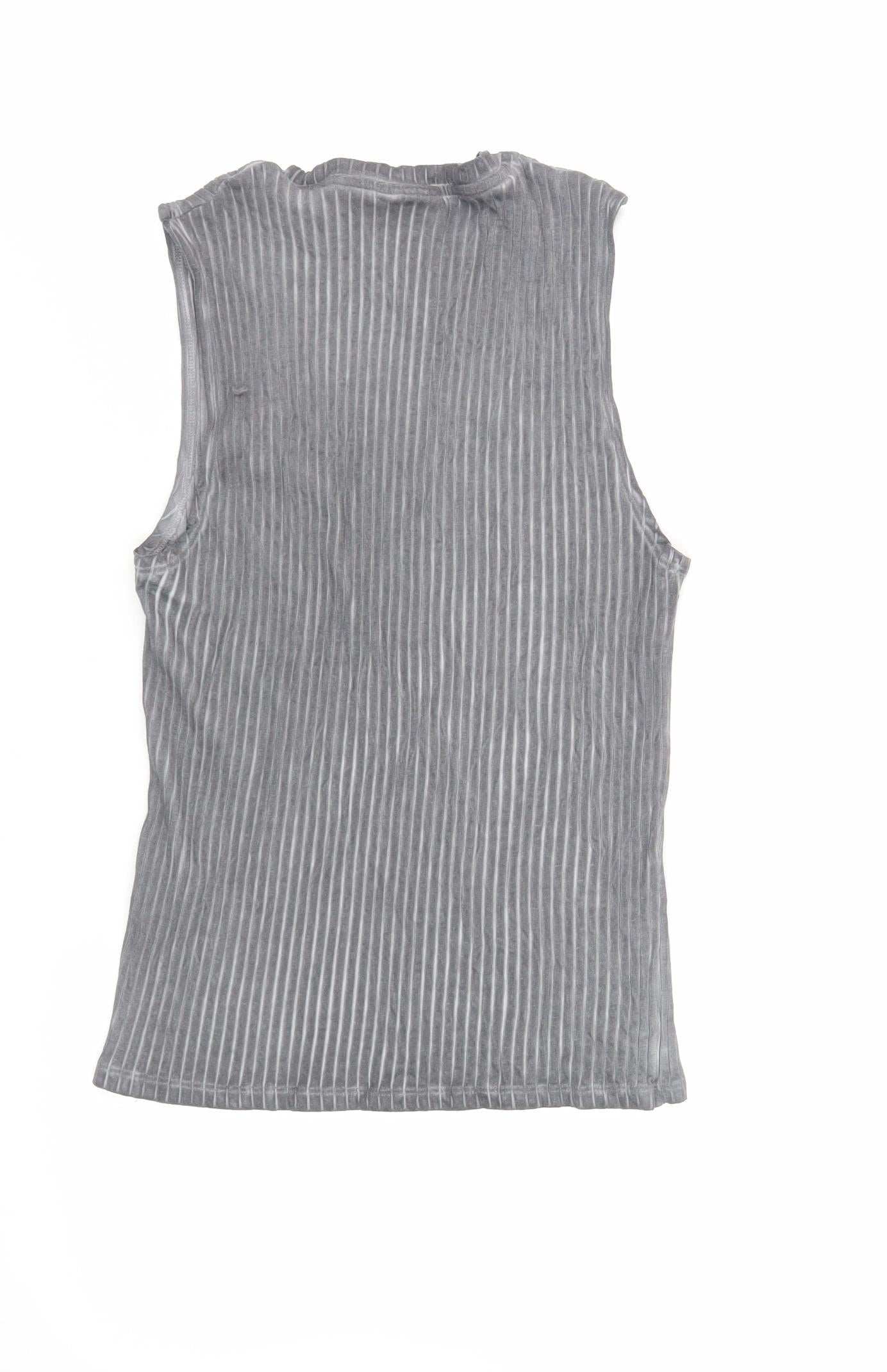 Womens UK Size M ASOS Grey Basic Tank