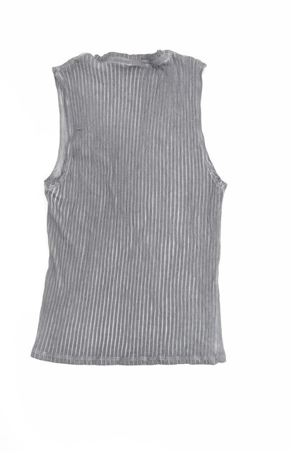 Womens UK Size M ASOS Grey Basic Tank