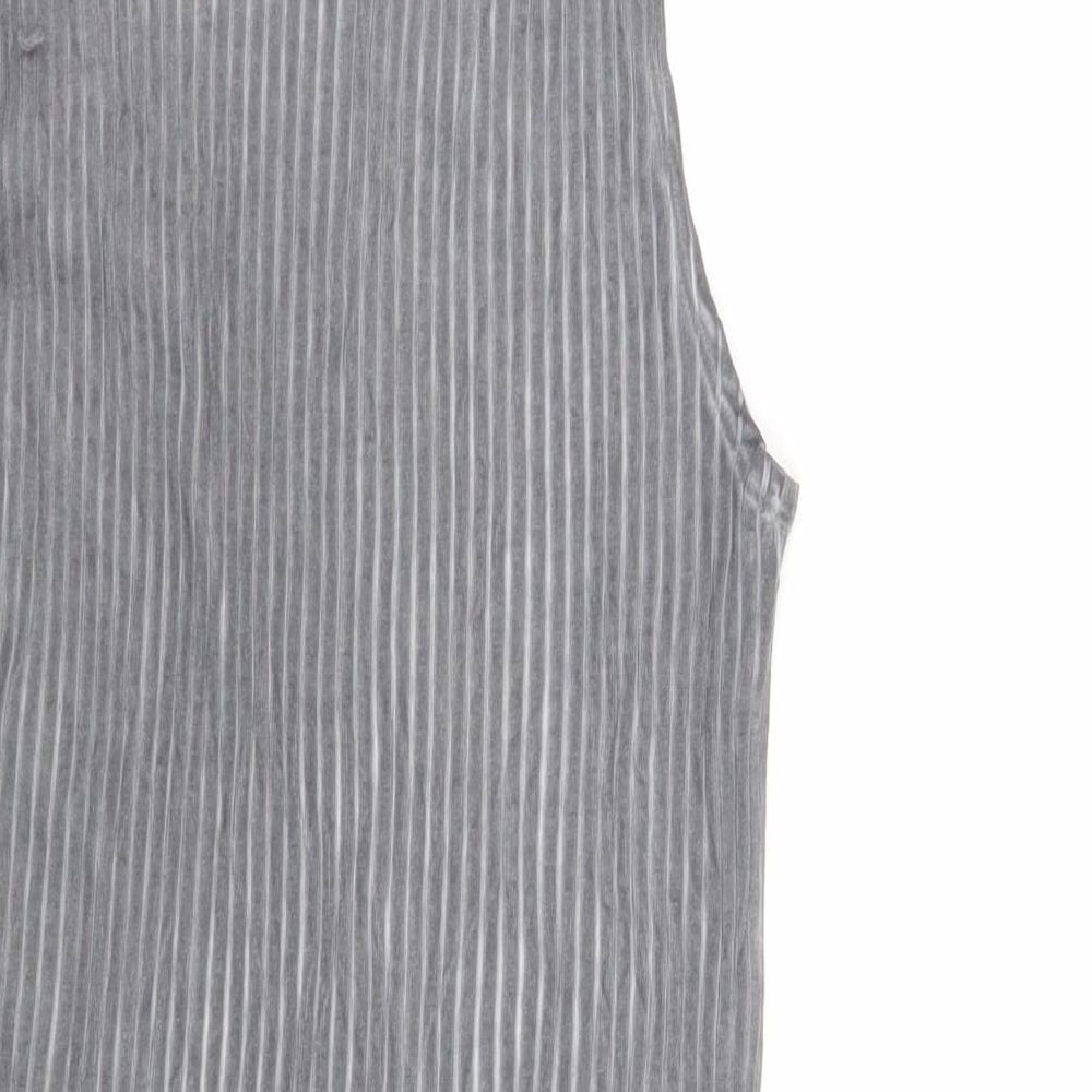 Womens UK Size M ASOS Grey Basic Tank