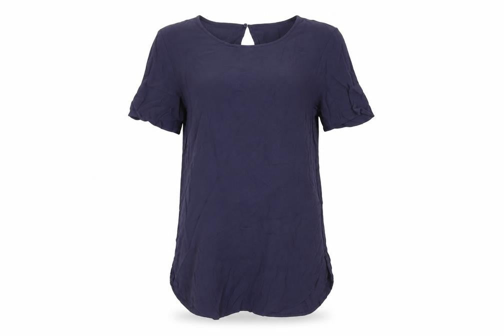 Womens UK Size 8 H&M Blue Basic Blouse