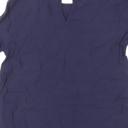 Womens UK Size 8 H&M Blue Basic Blouse