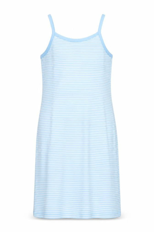 Joie De Vivre Womens Blue Striped Cotton Tank Dress Size 10 Scoop Neck Pullover