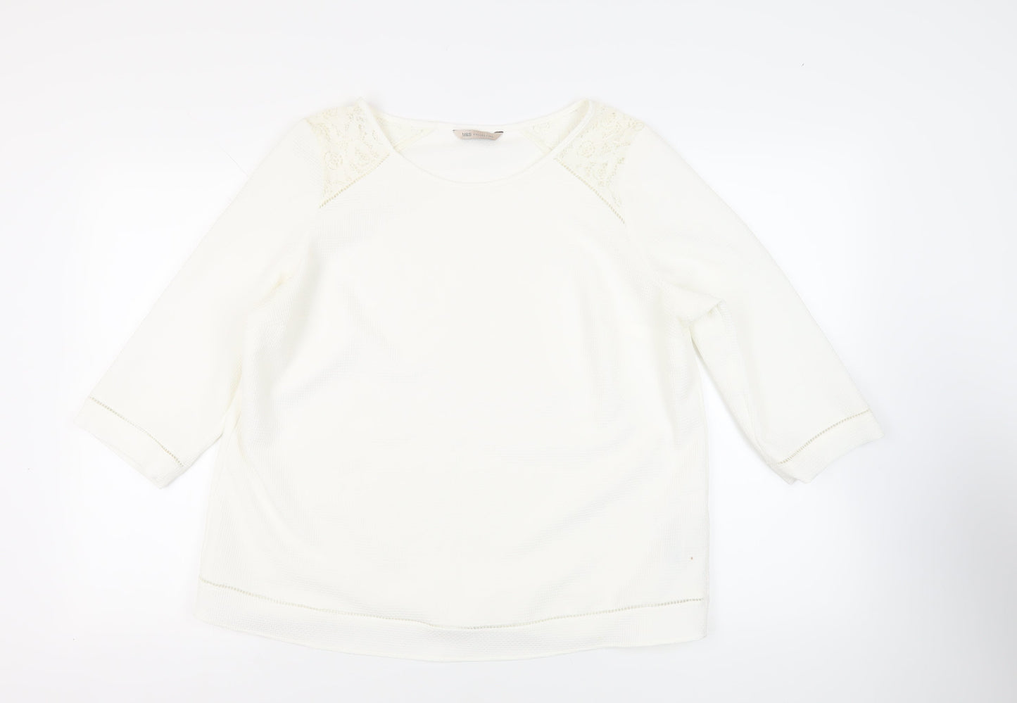 Womens UK Size 18 Marks and Spencer White Basic Blouse