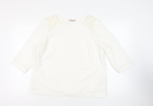 Womens UK Size 18 Marks and Spencer White Basic Blouse