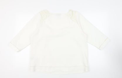 Womens UK Size 18 Marks and Spencer White Basic Blouse