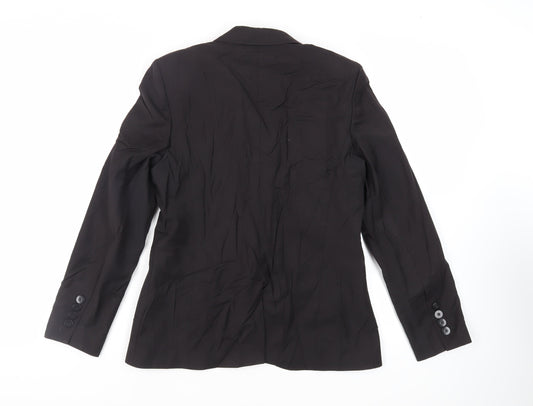 Autograph Womens Black Jacket Blazer Size 12 Button