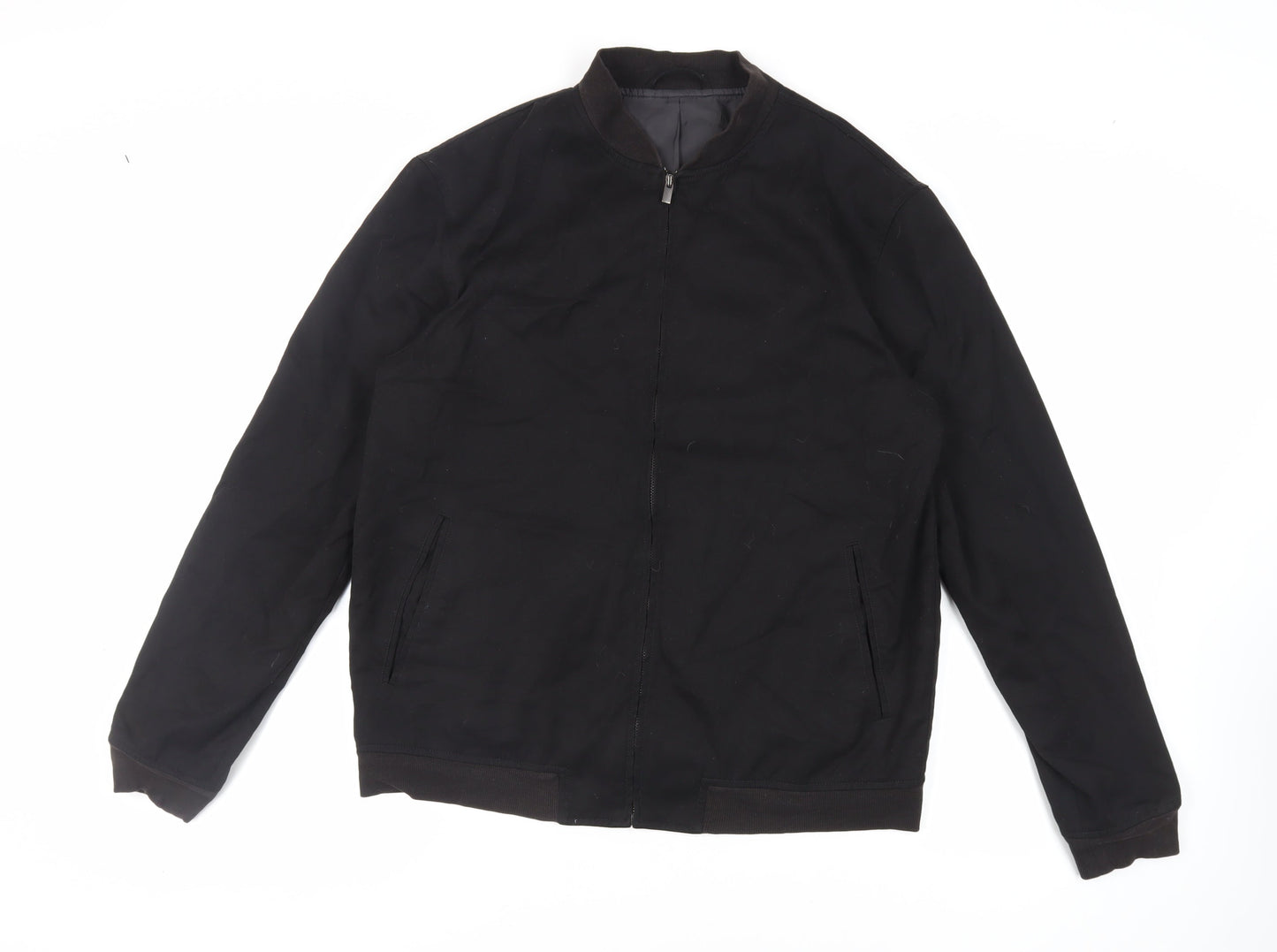 Mens UK Size L NEXT Black Bomber Jacket