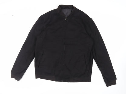 Mens UK Size L NEXT Black Bomber Jacket