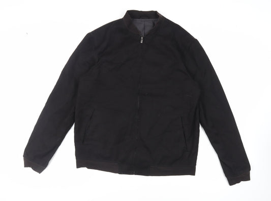 Mens UK Size L NEXT Black Bomber Jacket