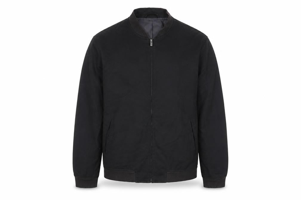 Next Mens Black Bomber Jacket Jacket Size L Zip