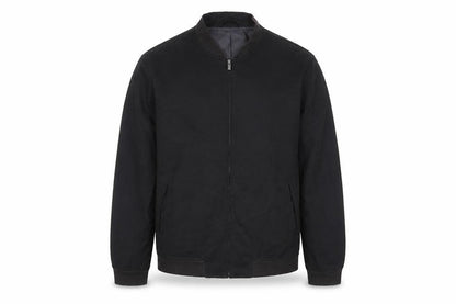 Next Mens Black Bomber Jacket Jacket Size L Zip