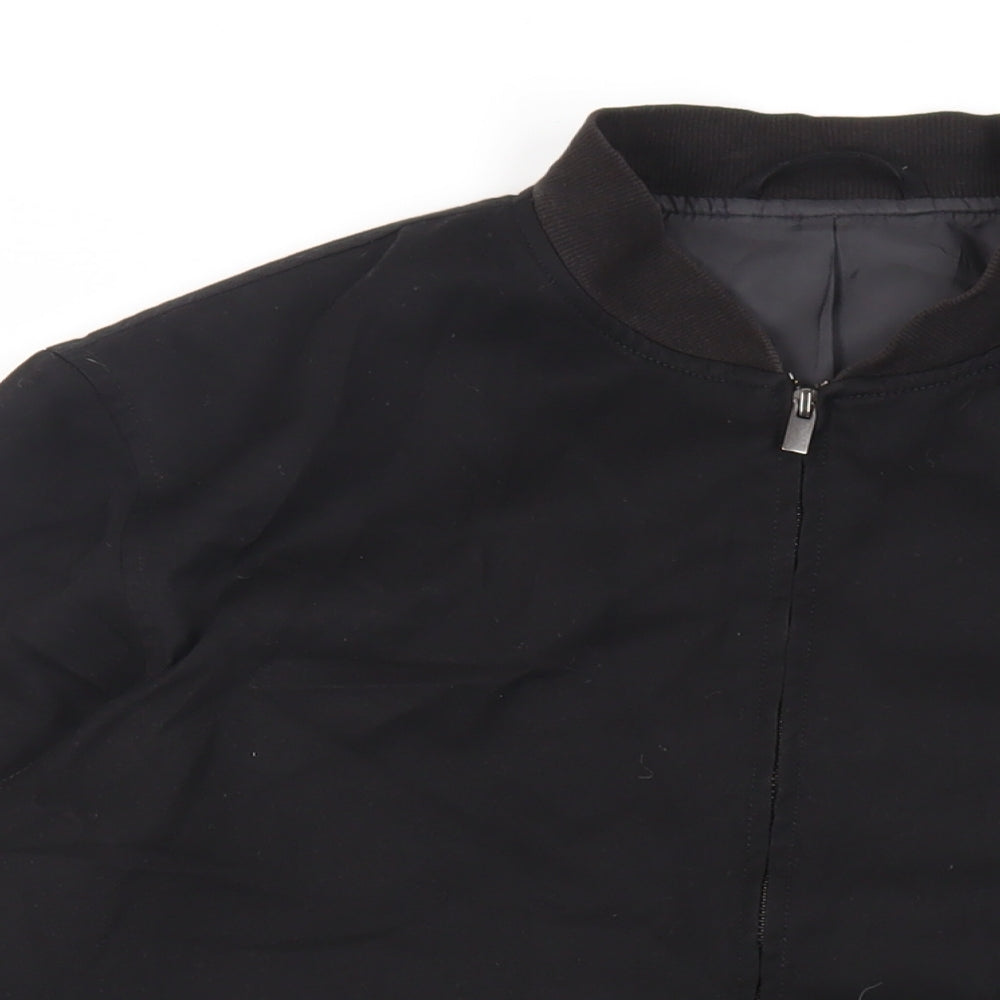 Mens UK Size L NEXT Black Bomber Jacket