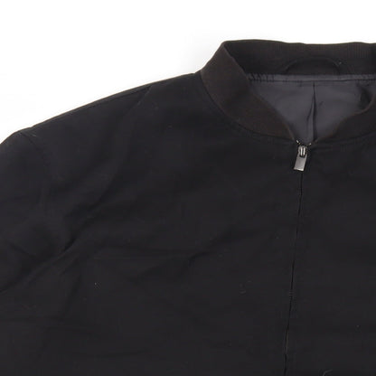 Mens UK Size L NEXT Black Bomber Jacket