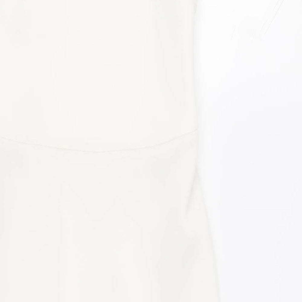 ASOS Womens White Polyester Sheath Size 8 Sweetheart Pullover